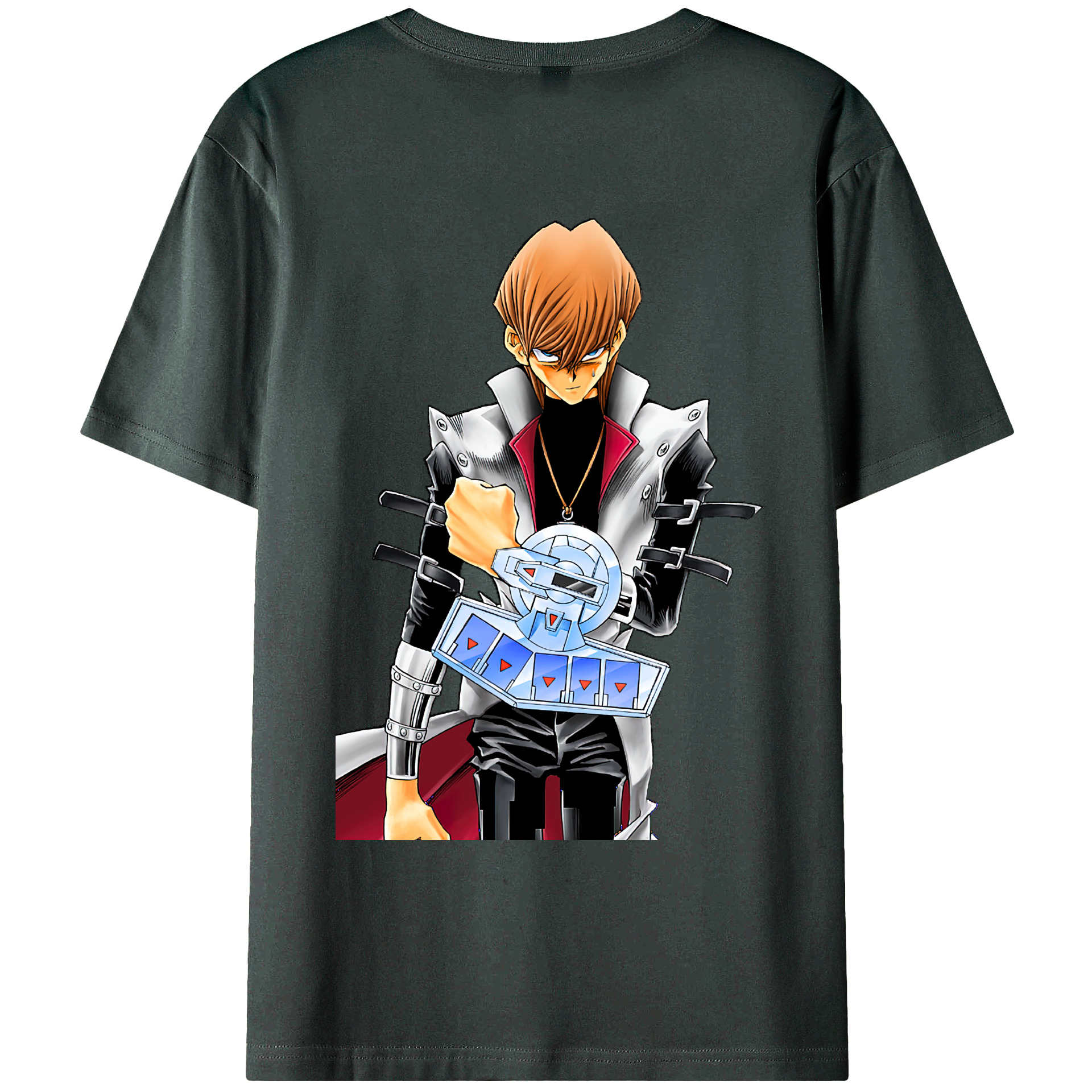 （画像用） 遊☆戯☆王 Yu-Gi-Oh! 綿100％ メンズ半袖Tシャツ（バックプリント） 通気性